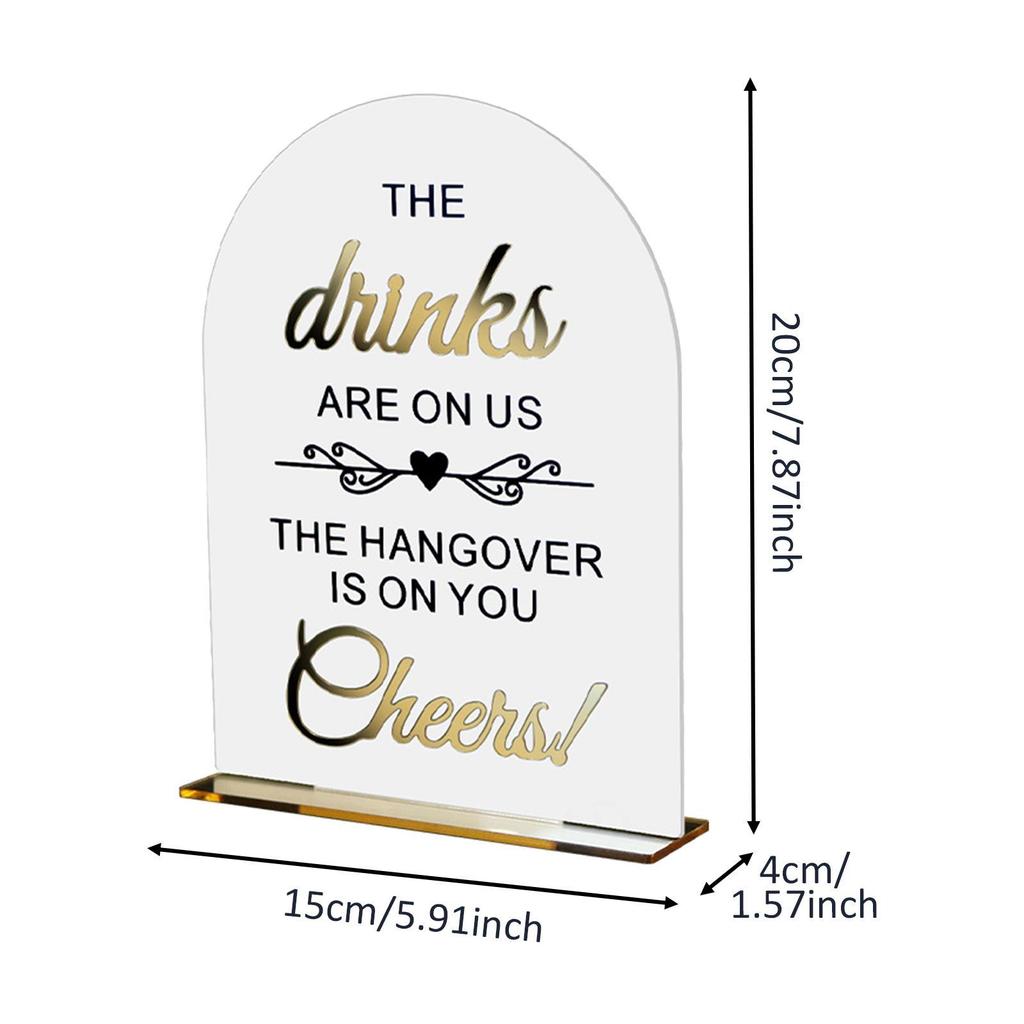 Acrylic Wedding Sign Birthday Please Sign Our Guestbook Restaurant Special Event Modern Ornament Guest Book Sign with Base