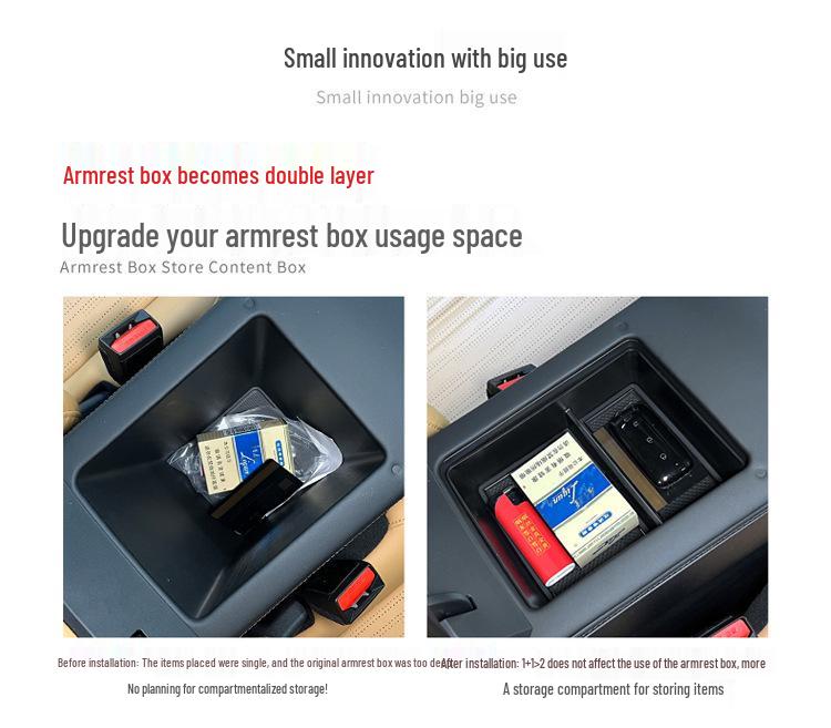 Galaxy L7 Center Console Armrest Storage Organizer for Cars (23-25 Models)