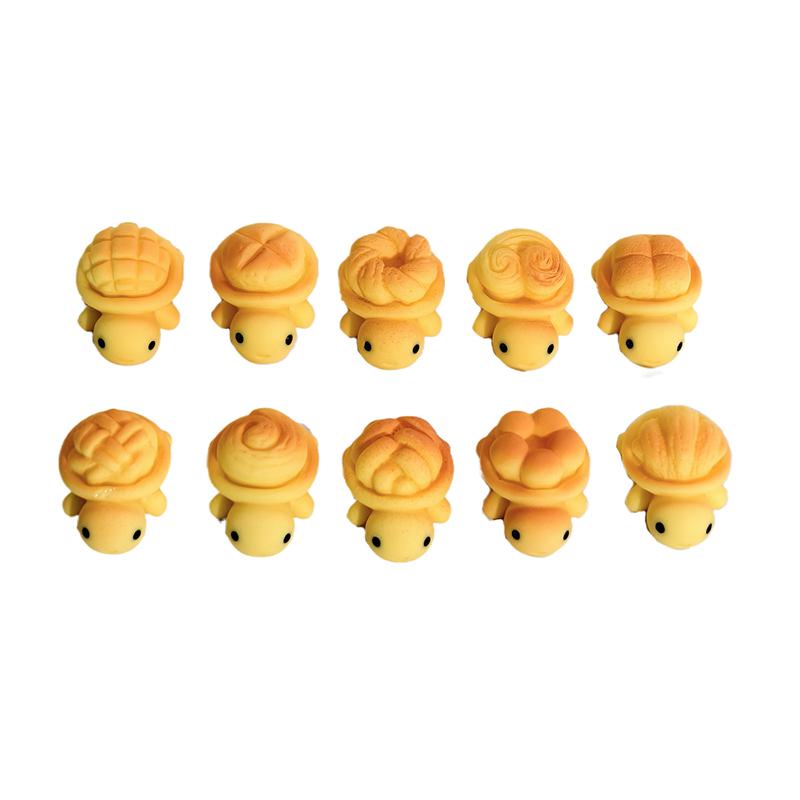 

10Pcs Miniature Landscape Resin Luminous Bread Turtles Ornaments Garden Mini Decorations Home Office Desks Turtles Gifts StyleA