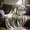 1pc Flannel Blanket, Cute Dinosaur Cartoon Design Print Blanket, Warm and Soft for Sofa Bed Car Office Camping Travel, All-Seaso
