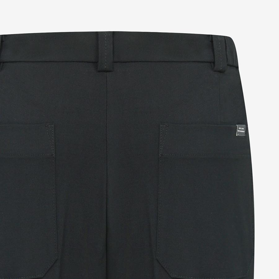 SIEG Volume Tapered One-Pleat Setup Pants Black (Pjfah4236)