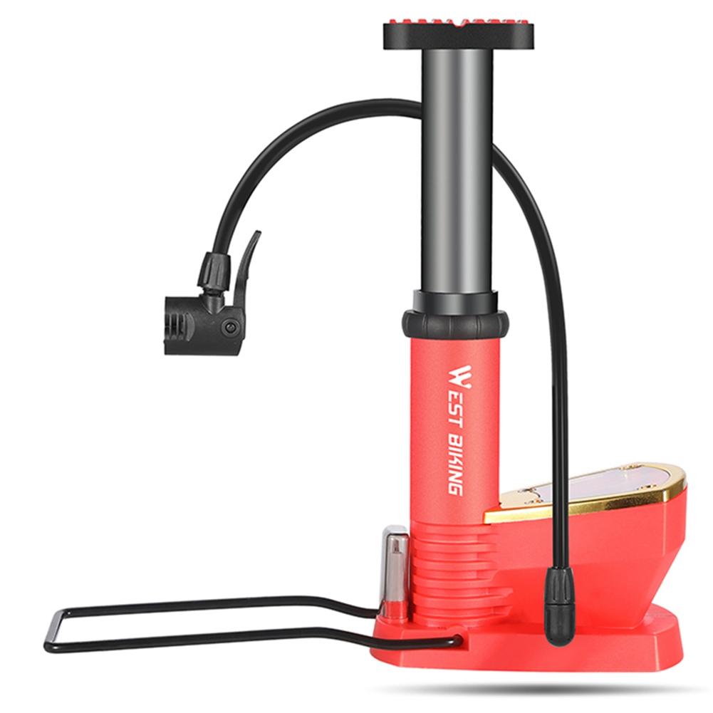 Buy WEST BIKING Bike Floor Pump,Floor Bicycle Pump with Both Presta and