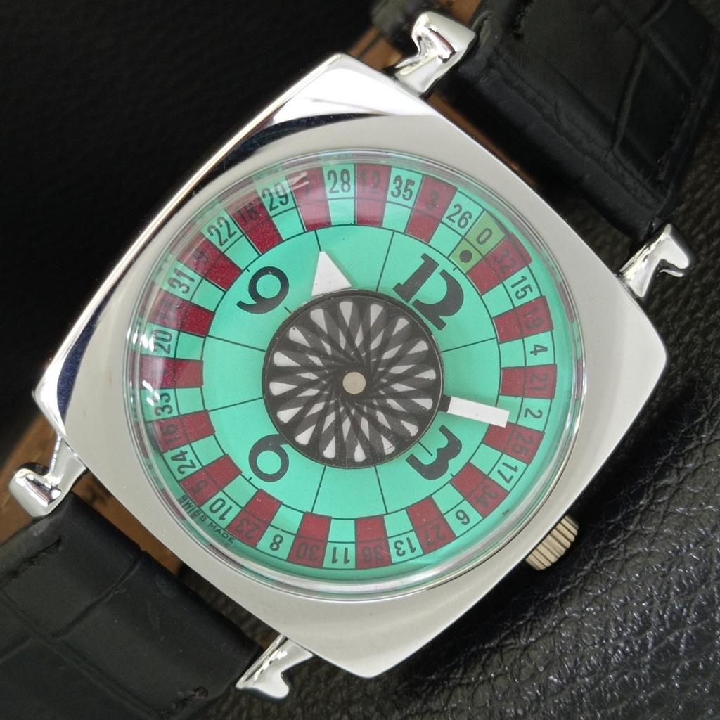 

ОТРЕСТАВРИРОВАННЫЕ ВИНТАЖНЫЕ ШВЕЙЦАРСКИЕ МУЖСКИЕ ЧАСЫ С РУЧНЫМ ЗАВОДОМ И РУЛЕТКОЙ МОРСКОГО ЗЕЛЕНОГО ЦВЕТА a700947-5 R205a-a700947