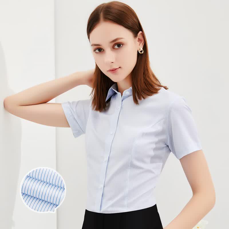 Women s Short Sleeve Bamboo Fiber Professional Shirt 41