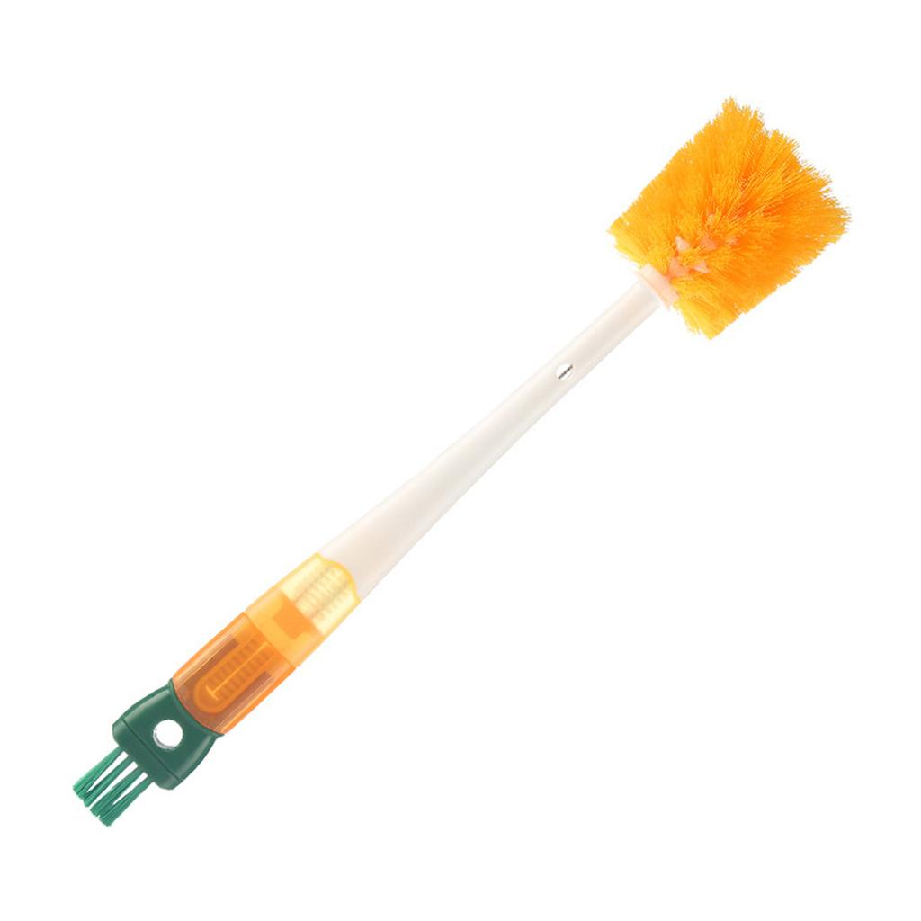 Multifunctional Cup Brush Robust Soft Bristles Non Slip Long Handle Cleaning Brush for Lid Straw