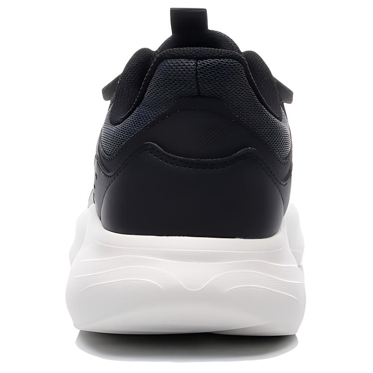 Anta Textile, Artificial Leather Slip Resistant Abrasion Resistant Low top Casual Shoes Men's Black Gray 112418814-2