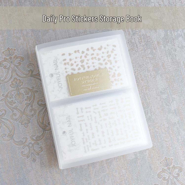 

Минималистичный альбом для хранения наклеек для ногтей: Матовая текстура для наклеек для ногтей и лака