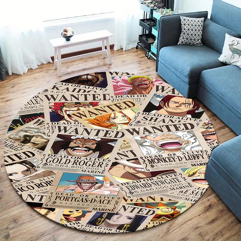 One Piece Round Area Rug Carpet Rug For Living Room Bedroom Sofa Playroom Decor Nonslip Floor Mat