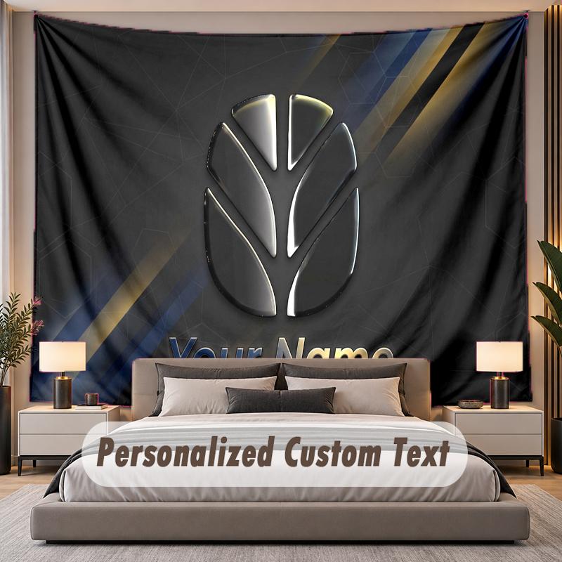 Custom Name Text Tapestry New Holland Personalized Polyester Wall Tapestry For Bedroom And Room