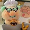 Plush Doll Keychain Pendant Bread Superman Pendant Cute Cartoon Jam Grandpa Plush Doll Hanging Ornament Girl Heart Keychain Gift