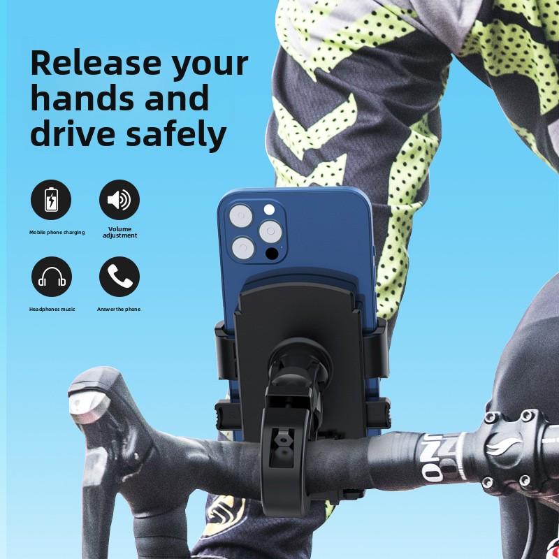 Newly upgraded bicycle mount, motorcycle and electric vehicle navigation mount, anti-drop mobile phone holder for delivery bikes