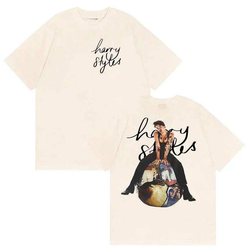 

Harry Styles New Album 2026 Graphic T Shirts Men s Hip Hop Pop Fashion Short Sleeve T-shirt Man Vintage Cotton Tshirt Streetwear S разноцветный