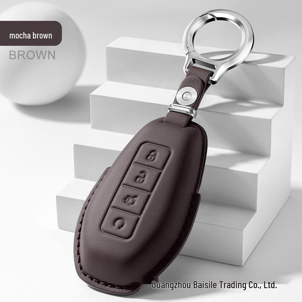 Genuine Leather Key Case for 2025 BYD DENZA N8L Flagship Model