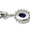 NON BRAND - Blue sapphire 2.26ct, diamond 0.65ctNecklace Pt900/sapphire Array