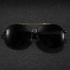 Mens Gradient Toad Mirror Metal Round Frame Sunglasses UV Protection Polarized Fashion Eyewear