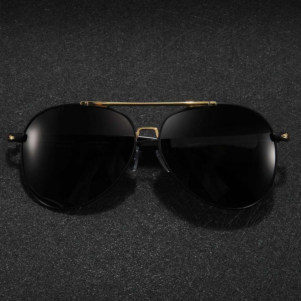 Mens Gradient Toad Mirror Metal Round Frame Sunglasses UV Protection Polarized Fashion Eyewear