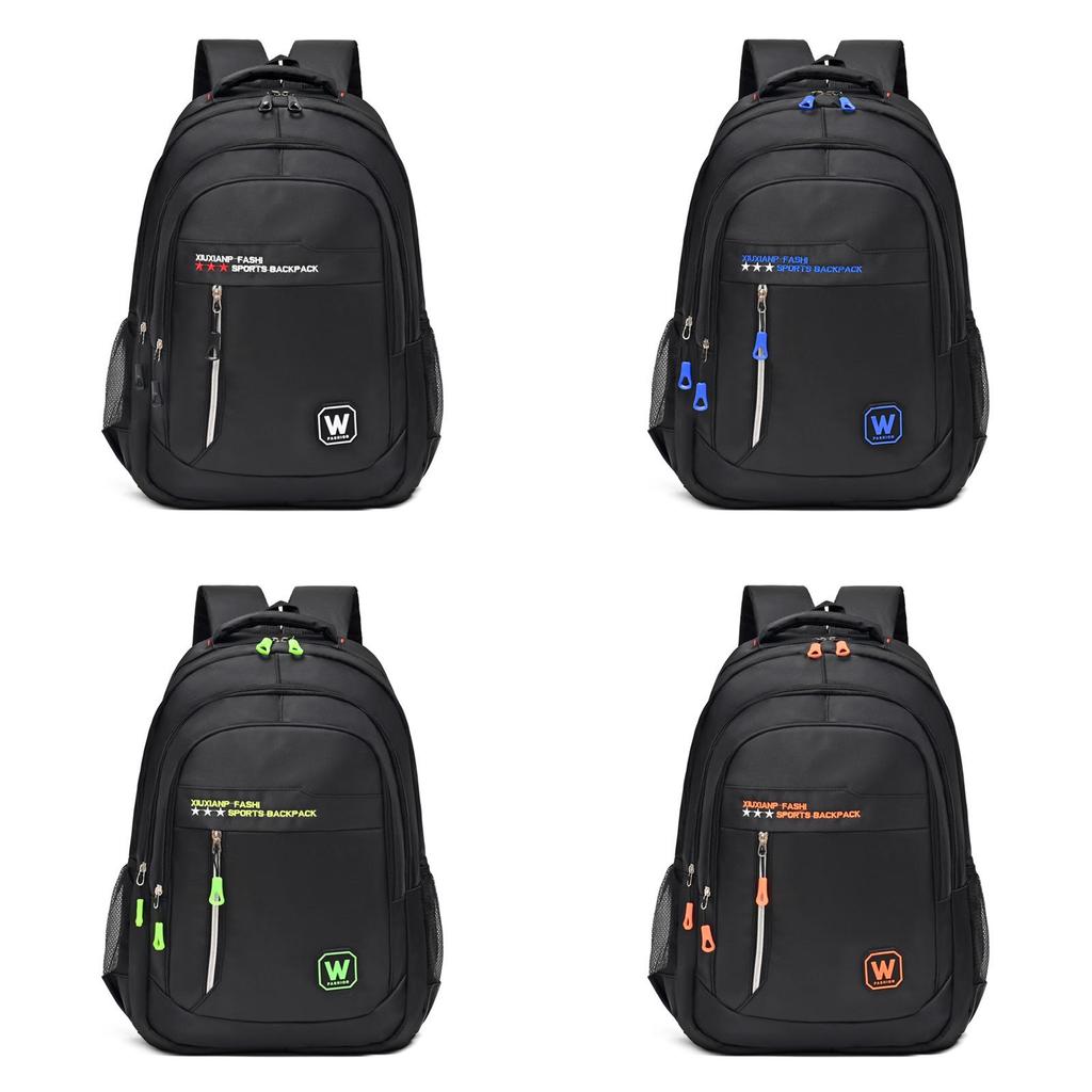 Oxford Cloth Travel Backpack For Men And Women With Letter Star Print