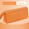 Durable Canvas Pencil Case With Large Storage Pocket Smooth Metal Zipper For School Student Stationery Storage