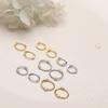 Versatile Earrings for Women, Round Earrings for Japanese and Korean Simple and Compact Ear Buckles for Naked Plain Circle Versatile Couple Earrings