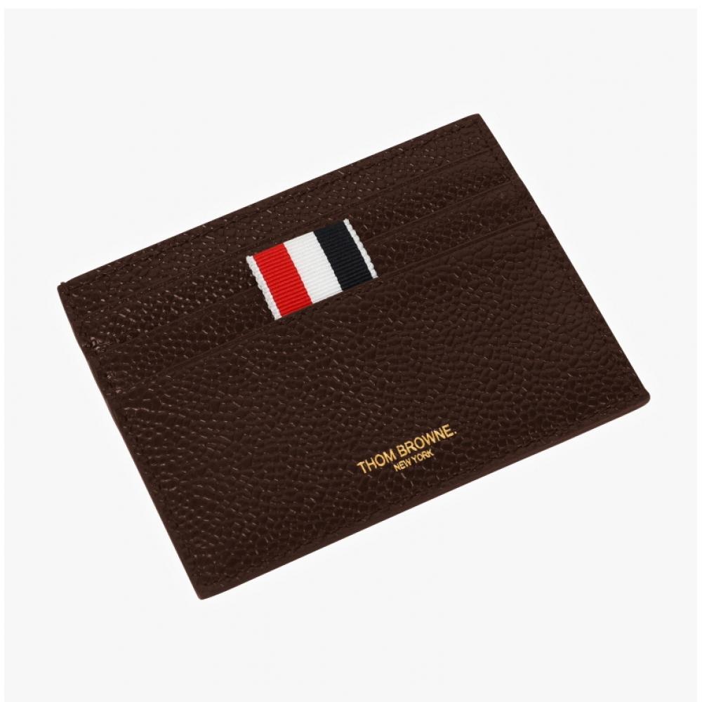 Tom Brown Maw031l 00198 205 Pebble Grain Three Line Tab Card Holder