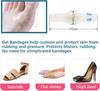 15Pcs Blister Plasters Hydrocolloid Invisible Blister Cushion Gel Blister Prevention for Heel Foot Toe and Guard Skin (Rectangle Styles)