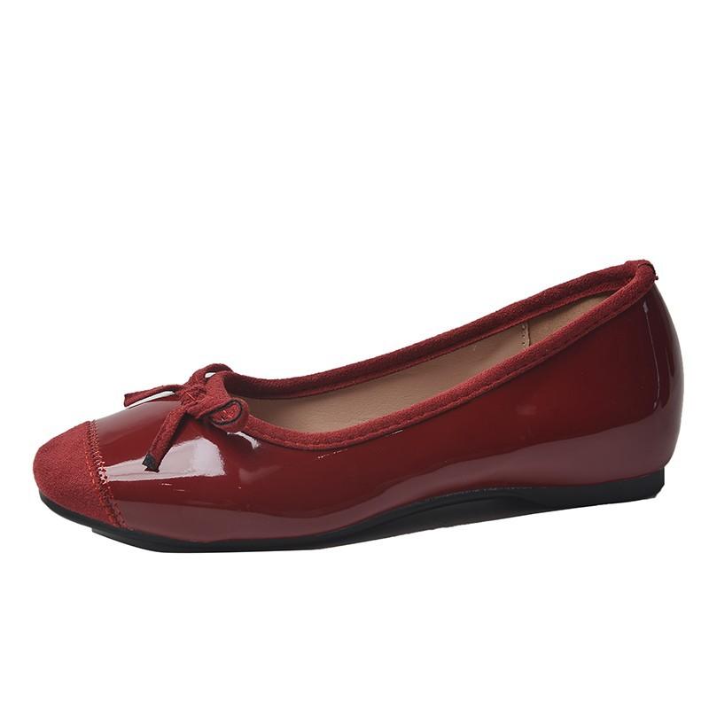 Inner Height Increase French Small Red Single Shoes Women's Shoes 2025 New Spring and Autumn Retro Ballet Gentle Evening Shoes