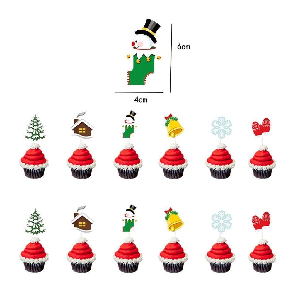 Cartoon Christmas Balloon Flag Decoration Christmas Tree Xmas Cake Flag  New Year