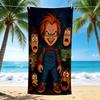 1Pc Chucky'S Halloween Night Beach Towel Quick Dry Multiuse For Beach Pool Gym Yoga Home Travel Christmas Halloween Xmas Gift N136