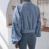 Y2K Vintage Jacket Women Autumn Winter Coat Fashion Casual Elegant Loose Short Balloon Sleeves High Street Amercian Jackets