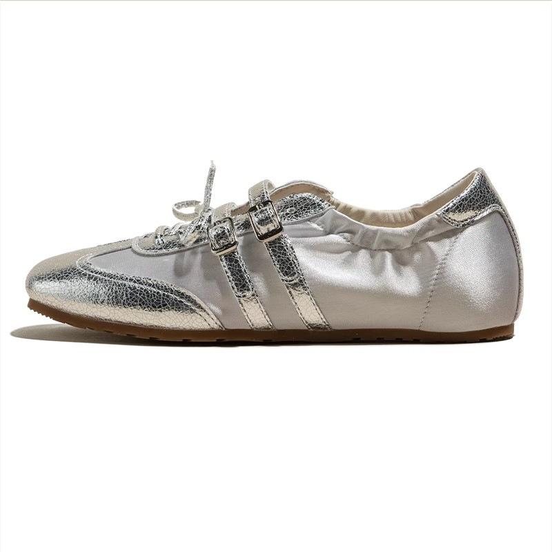 Fashion Spring Trendy Elegant Ballet Flats 2025 New Fashion Breathable Casual Round Toe Sneakers Concise Versatile Women Flat Shoes