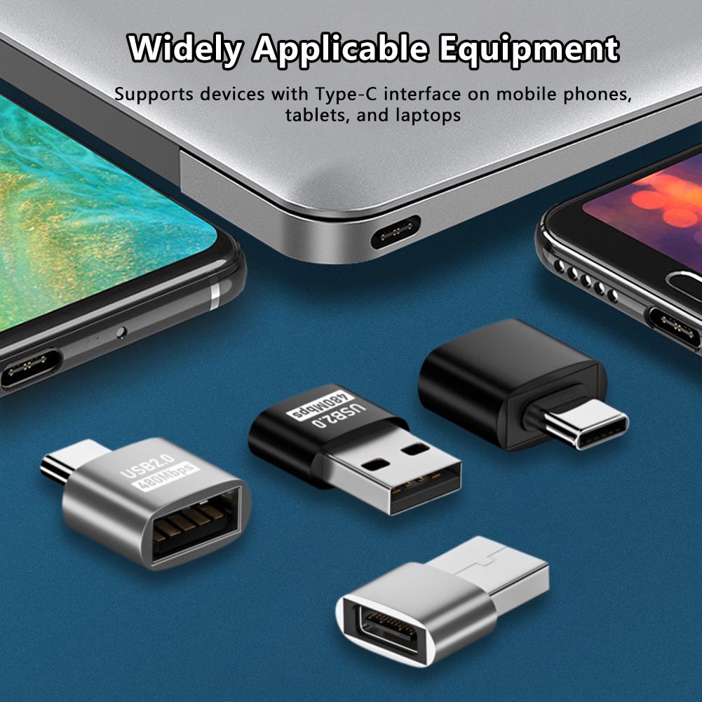 USB 2.0 Adapter OTG Type C To USB Adapter TypeC USB C Male To USB Female Male Adapter Converter Type C To USB Adapter