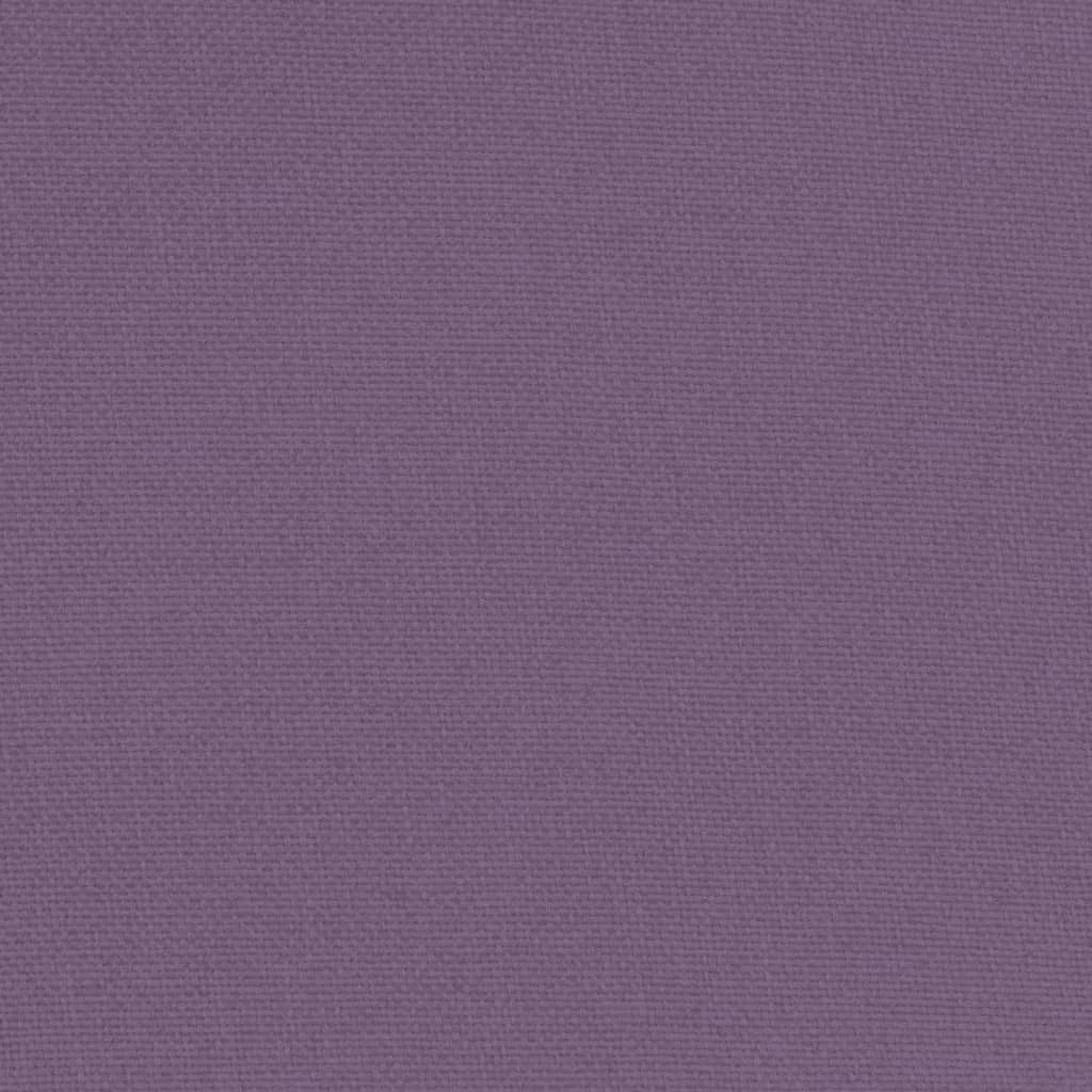 Club Chair with Footstool Purple Fabric