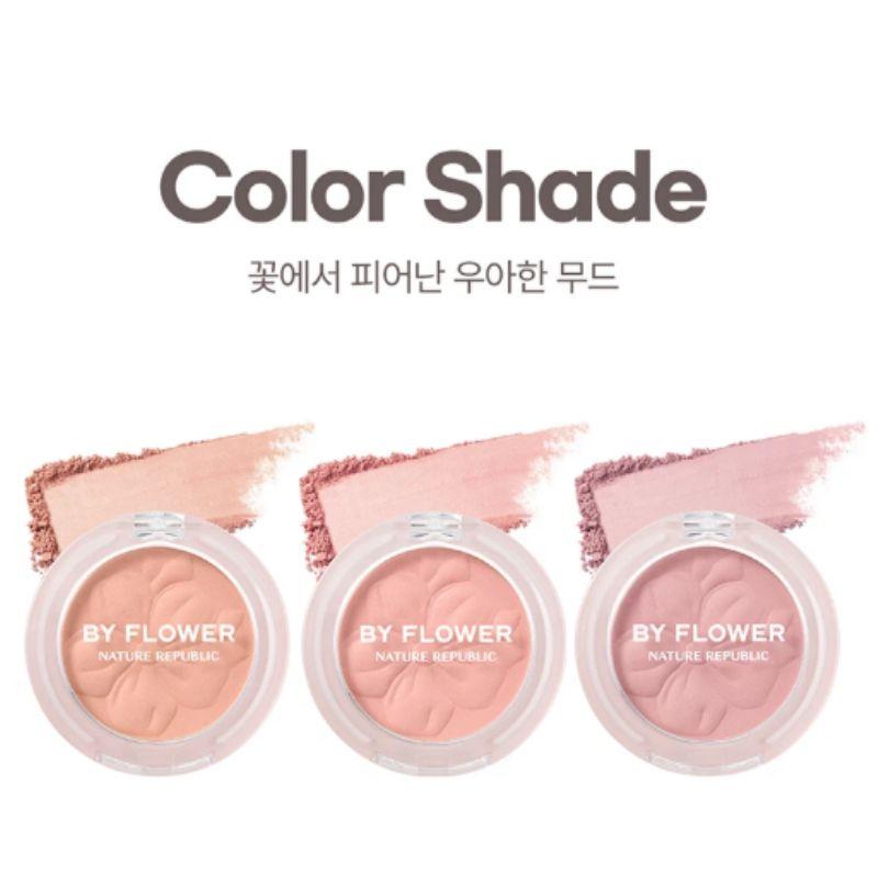 Nature Republic By Flower Cotton Blusher 5g – Soft & Natural Cheek Color | 3 Shades