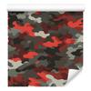 Brown and Red Military Camouflage Wallpaper for Living Room and Bedroom 50x1000