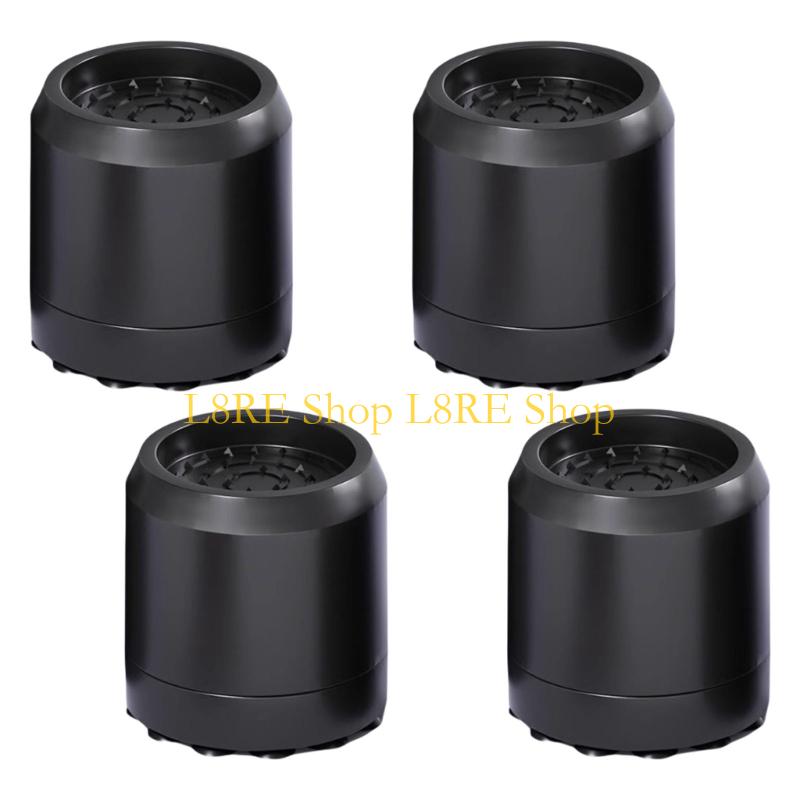 L8RE 4 Pieces Washer Dryer Vibration Dampening Pads for Reduced Noise Anti-Vibration Feet Washing Machine Stabilizers
