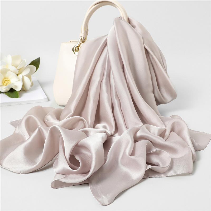 7 Einfarbig Dünn Mittel bis Lang Reise Sonnenschutz Dekoration Klimaanlagen Schal Schal Damen Vier Jahreszeiten Universell