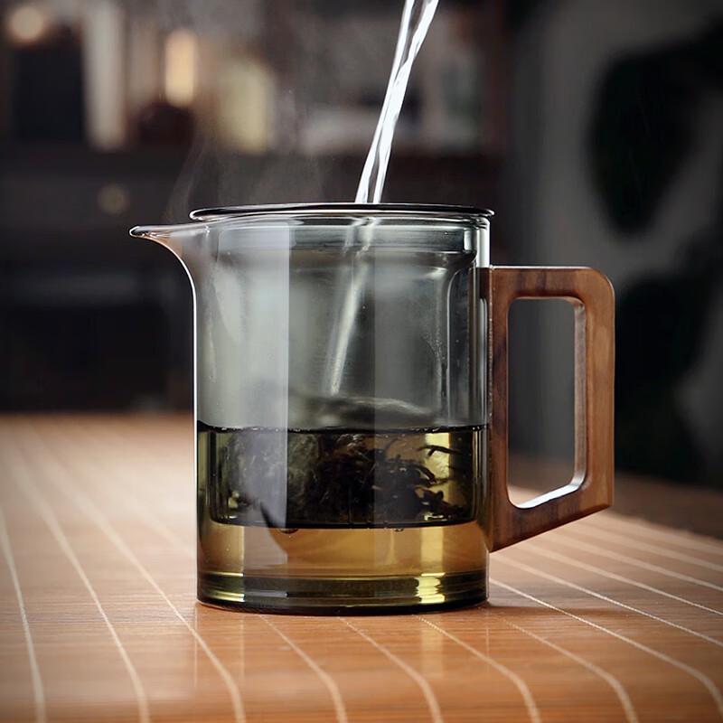Quandu Thickened Glass Tea Infuser Separation Cup