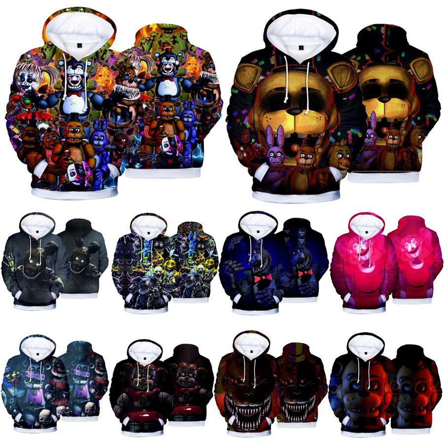 Cozy Anime Five Nights At Freddy's Hoodie Pullover With Soft Comfortable Fabric