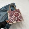 Canvas Ethnic Style Large Capacity Tote Bag Women's 2026 New Fashion Portable Mummy Bag Student Class Shoulder Bag