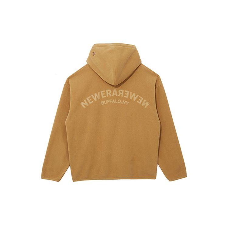 New Era Fleece Color Block Spliced Hoodie Unisex Hoodies Brown 13038787