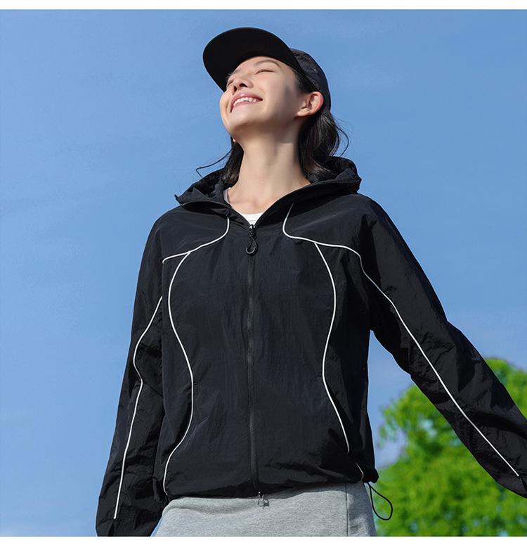 Women's Lightweight Windproof Sun Protection Jacket - Quick-Drying, Breathable, Loose Fit for Spring Running