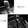 For BMW F30 F20 F10 F15 F25 X5 X3 Gear Shift Knob Cover Trim Carbon Fiber Style
