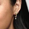 Copper Exquisite Sun & Moon Earrings Women Jewelry Luxury Gifts Original Design Lnfinity Heart Stud Earrings Fashion Jewelry