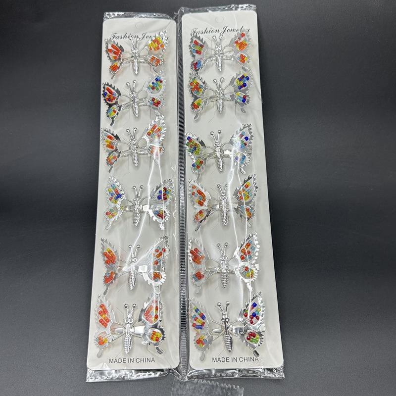 12Pcs 3D Moving Butterfly Hair Clips Metal Moving Wings Butterfly Hair Accessories Hair Clips Barrettes For Women Girls Kids