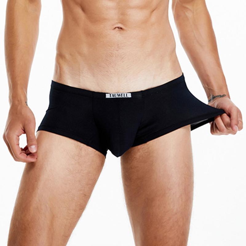 Herren Niedrig sitzende einfarbige Boxer Briefs Komfort Atmungsaktiv Enganliegende Unterhose Lässig Minimalistisch Slim-Fit Boxershorts