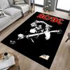 1pc AC/DC Guitar Home Office, Durable Polyester Floor Mat with Easy, Office Decor, Urban Style, Nonslip Backing