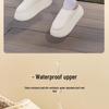 Waterproof EVA Thickened Slippers for Women, Winter 2025 – Cozy Indoor/Outdoor Cotton Shoes with Enclosed Heel & Thick Sole