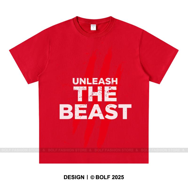 Beast Mode Workout Unisexs TShirt Cotton Oversized Gym Motivation Graphic Tees for Unisex Intense Training Fitness Top S