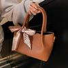 Fashion new Korean casual simple style temperament portable bucket bag high-end soft leather messenger mother bag women