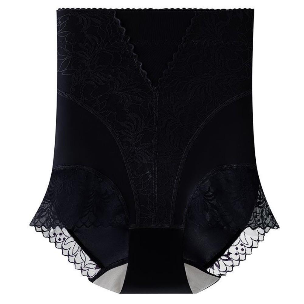 Large Size Butt Lifter Briefs Lace Flowers Tummy Control Underwear Seamless Underpants  Women